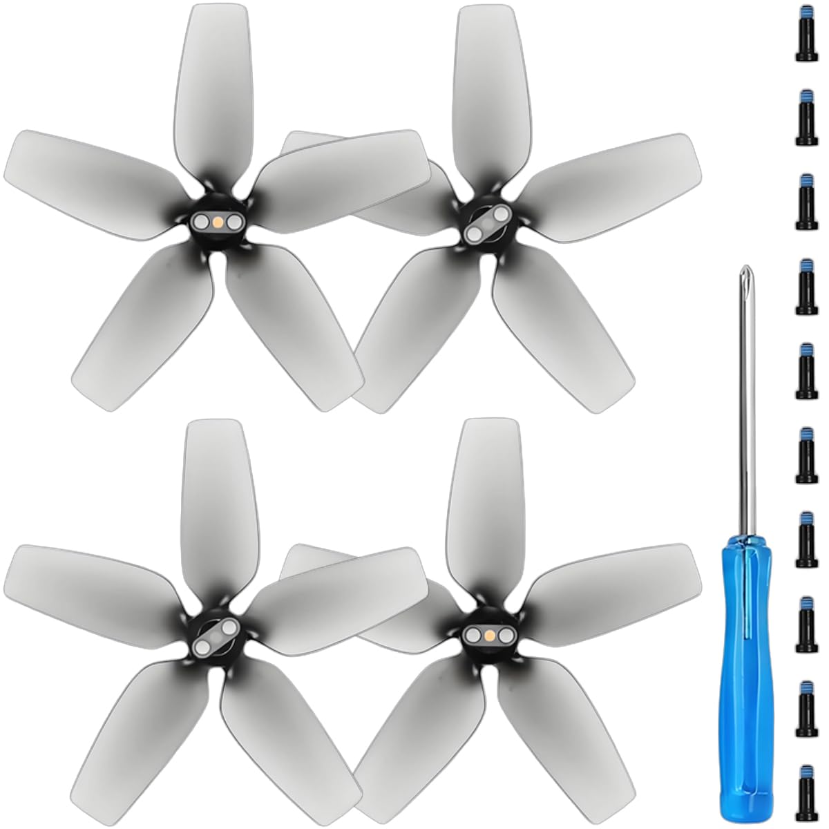 ZHUROUPU 4Pcs Propellers Replacement for DJI Avata 1 Drone, 2925S Low Noise Quick Release Drone Blades Wings Parts Accessories for Avata 1 with Screws & Screwdriver (Grey)