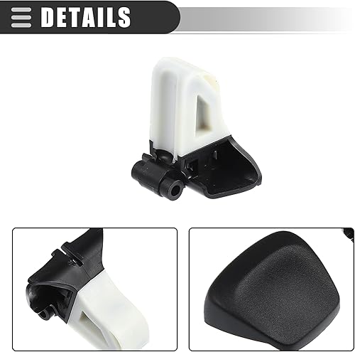 Miniatura 6 de Motoforti 1 juego de accesorios para pomos de cambio automático, para Jeep Cherokee 2014-2018, plástico, 5YD261X9AA 5YD291X9AA, color negro