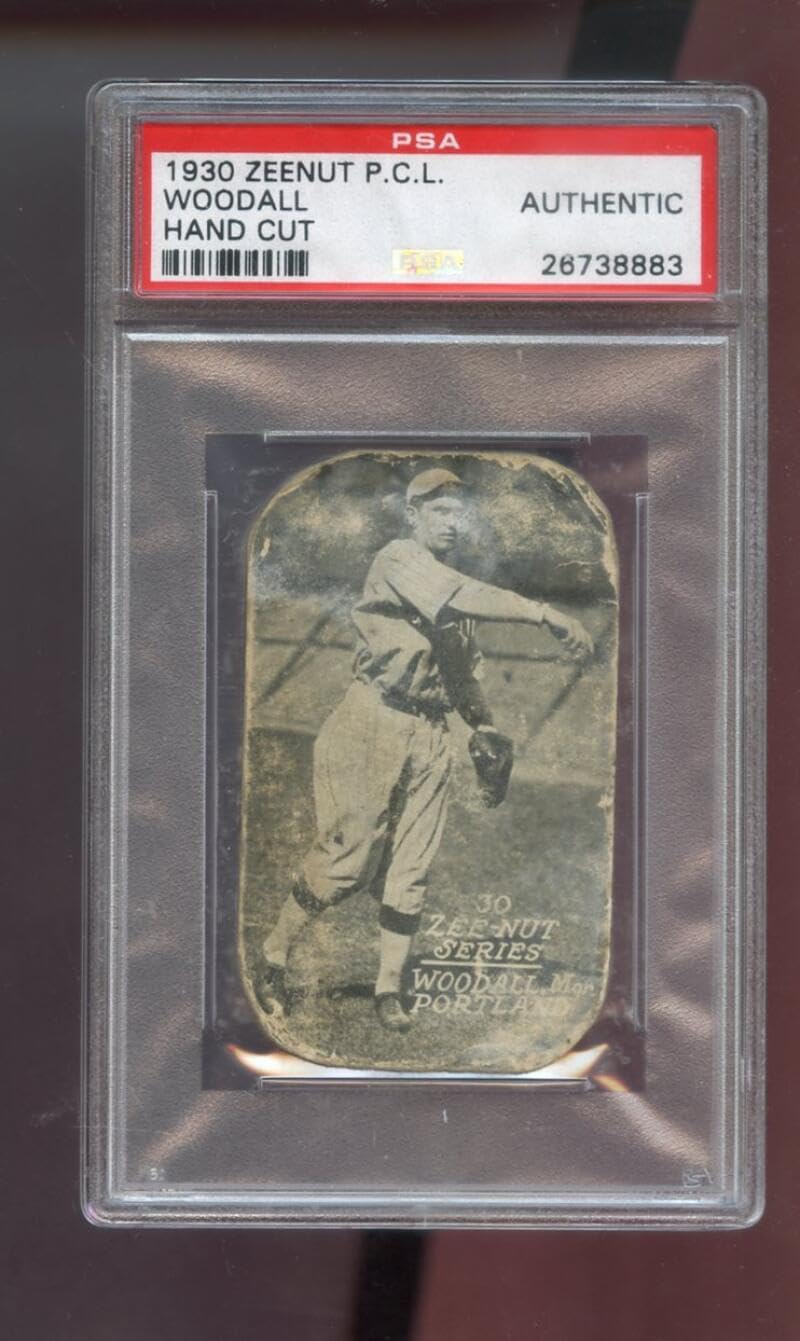 1930 Zeenut Zeenuts Larry Woodall PSA AUTHENTIC Graded Baseball Card Pacific Coast League PCL P.C.L. Portland Beavers