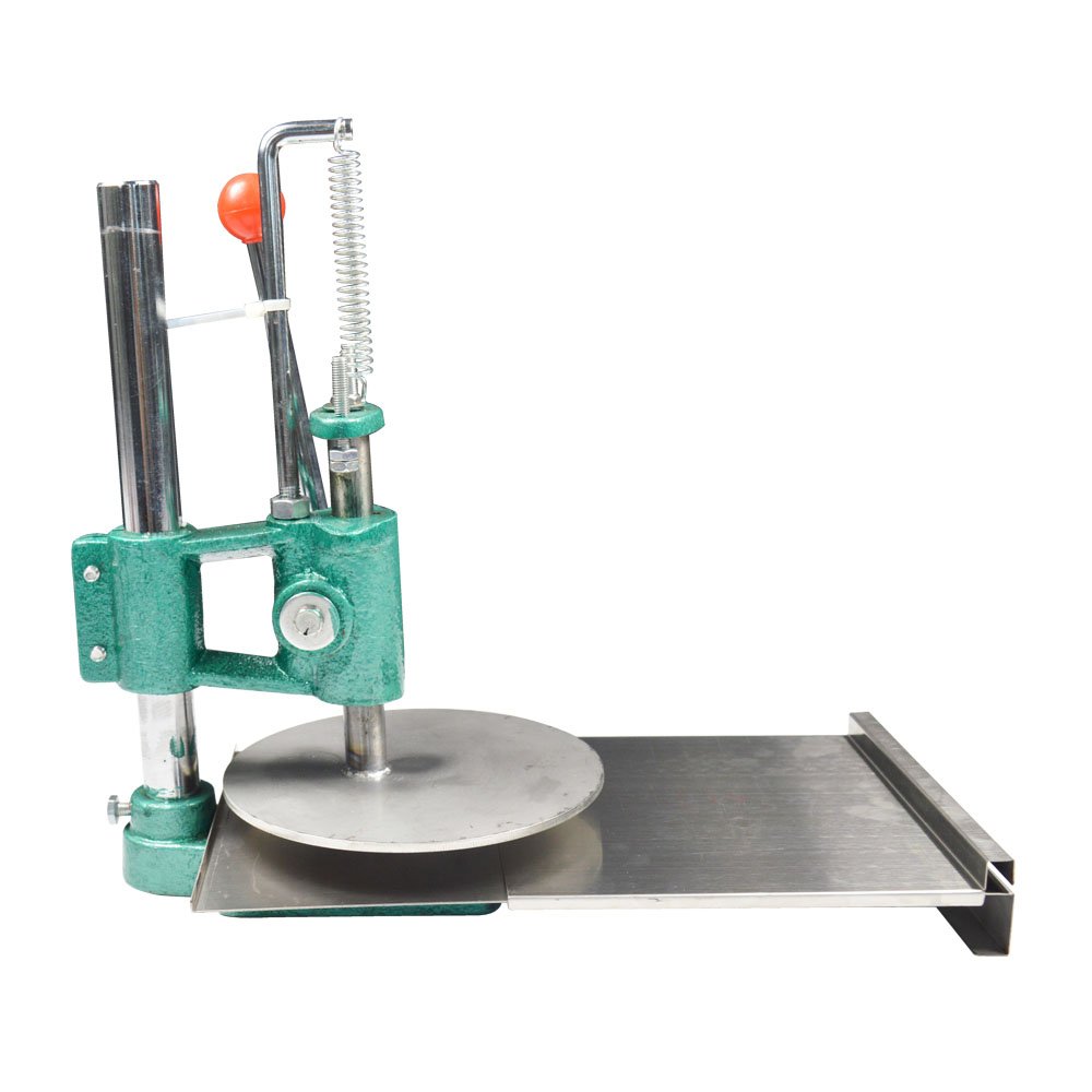 LGXEnzhuo 8.66Inch Manual Pizza Dough Press Machine Stainless Steel Pizza Cake Presser 0.2inch Thickness Bread Dough Pastry Pressing Tool