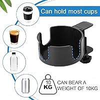 Vista 5 de Game Controller Holder - 360 Rotating Controller Headphone Holder,Clamp On Desk Organizer,Headset & Desk Mounts,3 in 1