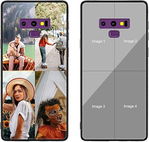 Funda personalizada para Samsung Galaxy Note 9, funda personalizada antiarañazos de vidrio templado a prueba de golpes de TPU suave con diseño de