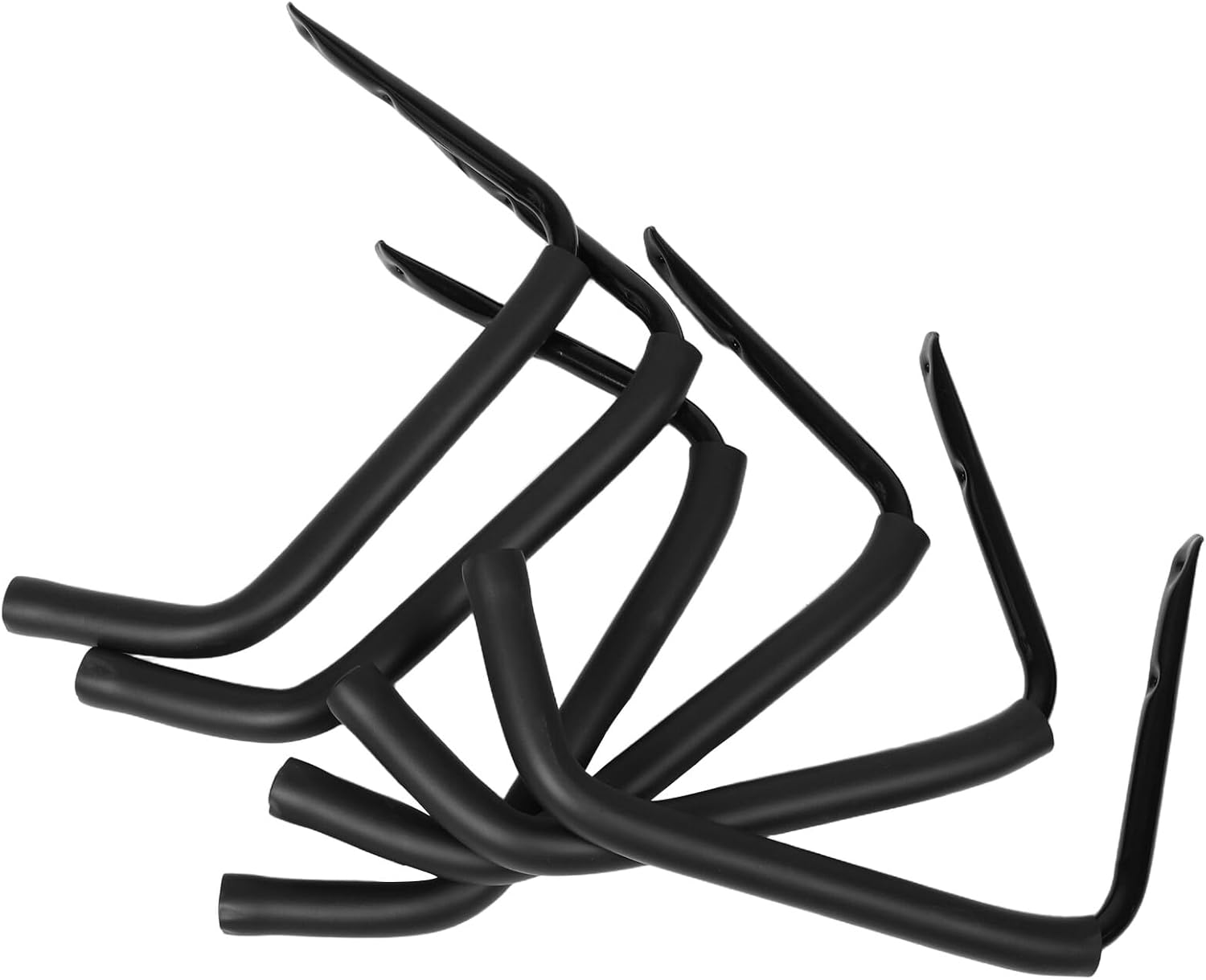 NUOBESTY 6pcs Heavy Duty Steel Kayak Hooks for Garage Storage, Utility Hanger Hooks with Concrete Mount for Kayak and Tool Organization