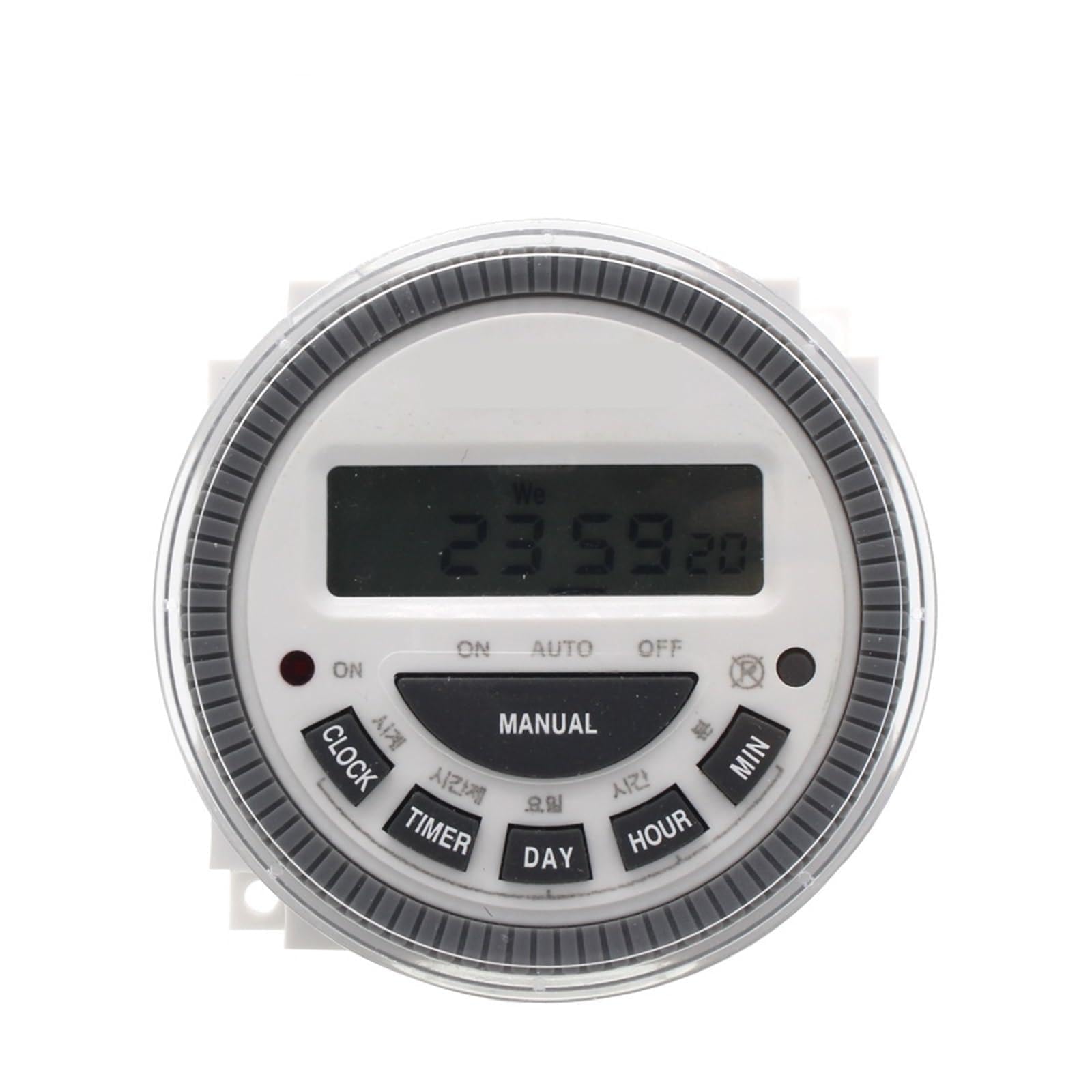 Pknaqwlsx 30A 220Vac Multipurpose Mt619 12Vdc/220Vac Digital Timer Switch With Waterproof Cover Easy Wiring 7 Days Programmable Time Switch