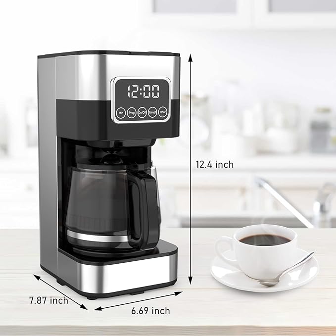 Cafetera de Goteo Automática Programable con Filtro Permanente para 10 Tazas miniatura 3