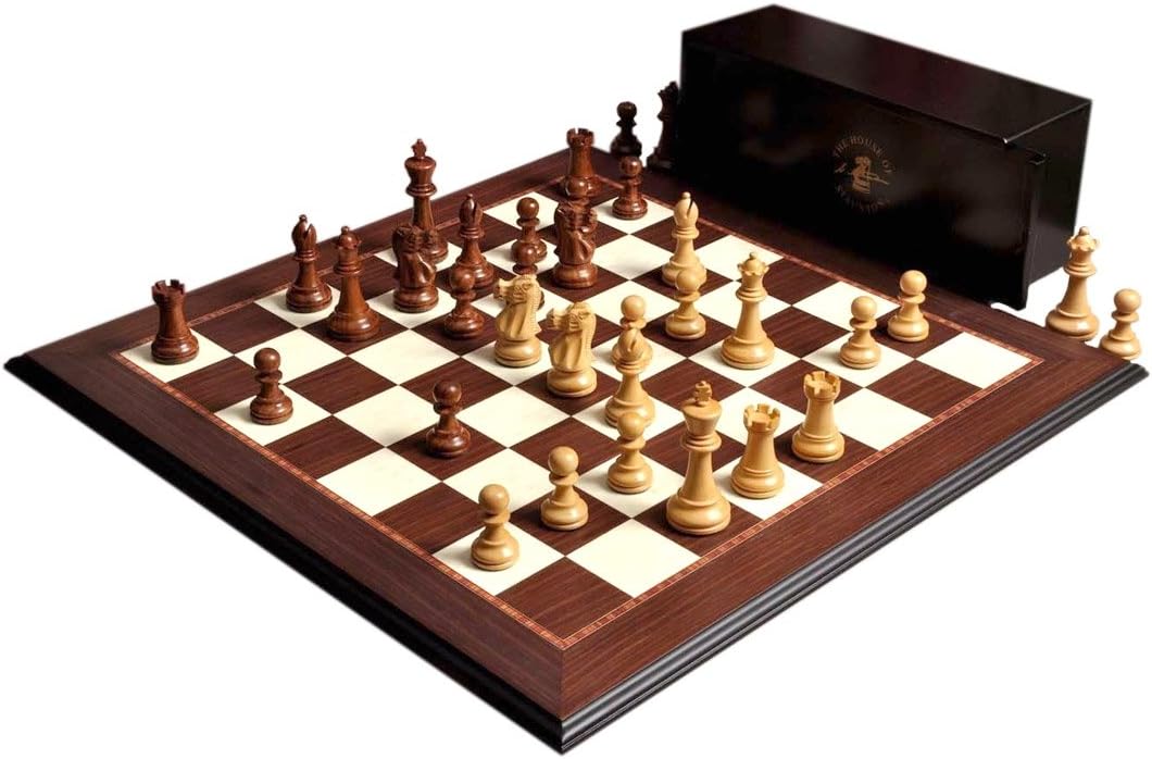 The Wild Knight Series Chess Set, Box, & Board Combination - 3.75" King