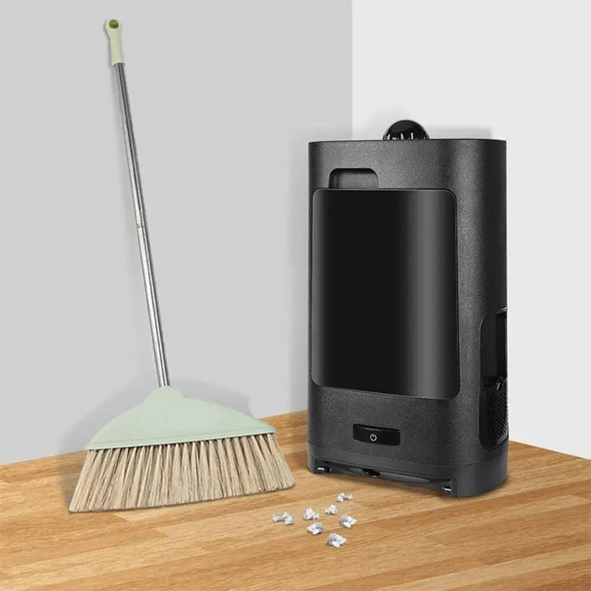 Cordless 2.7L Electric Vacuum Cleaner 1400W for Hair Salons & Bedrooms, High-Density Filter, Compact Trash Can Designed for Barbershops & Home Use