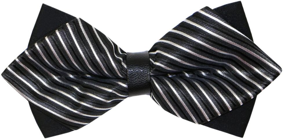 OCIA® Men's Bow Tie Handmade Classic Casual Wedding Party Pre-tied Polyester Bow Ties - Total Collection (One size, OCIAMC002-MC005)