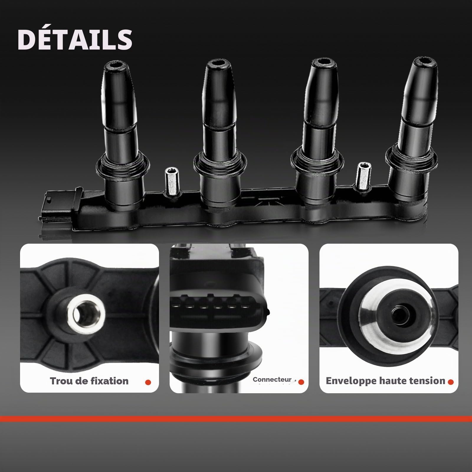 Frankberg Module d'allumage à bobine 1208021 | Compatible avec: Corsa D S07, Astra G Caravane T98, Astra H GTC A04, Astra H Twintop A04, Insignia A Sports Tourer G09