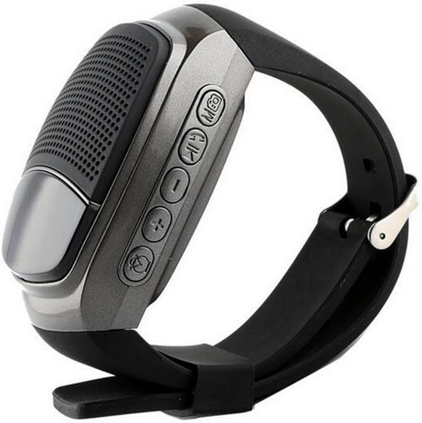 TAKSON Bluetooth music Watch phone mobile speaker Sports Speaker watch Portable Bicycle Speaker music Wireless Speakers watch Hands-free Call Selfie FM for Walking Running Climbing Bicycling (Black)