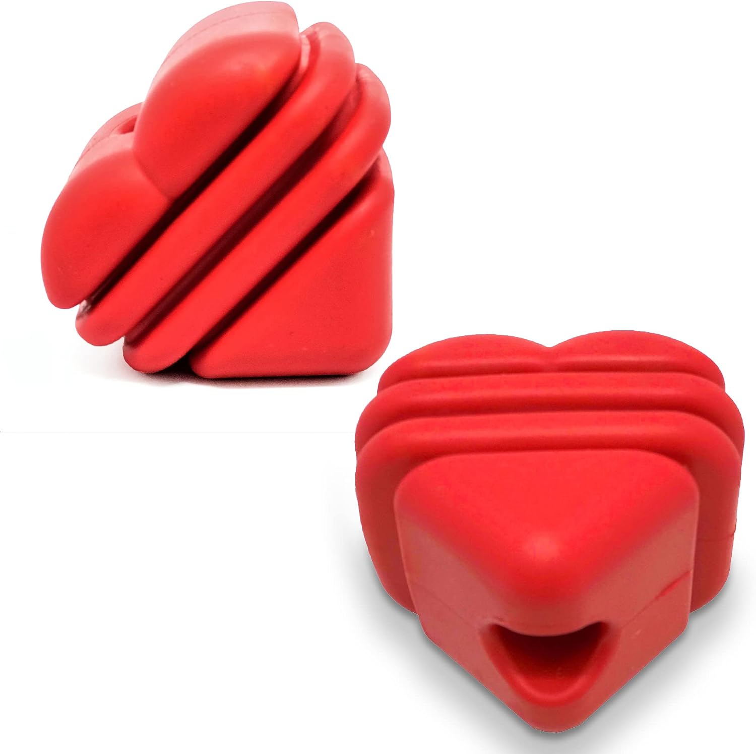 SodaPup MuttsKickButt Heart on a String – Durable Dog Tug Toy, Chew Toy, & Treat Dispenser Made in USA from Non-Toxic, Pet-Safe, Food Safe Natural Rubber for Bonding, Exercise, Training, & More image 2