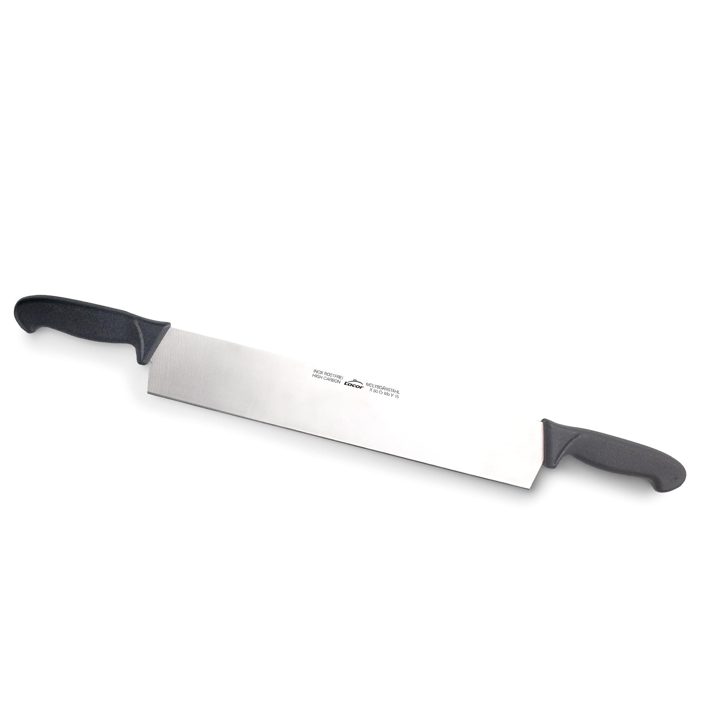LACOR - 39101 - Couteau Fromage, Couteau à Fromage Professionnel, Lame Droite, Acier Inoxydable, Manche Ergonomique, 40 cm