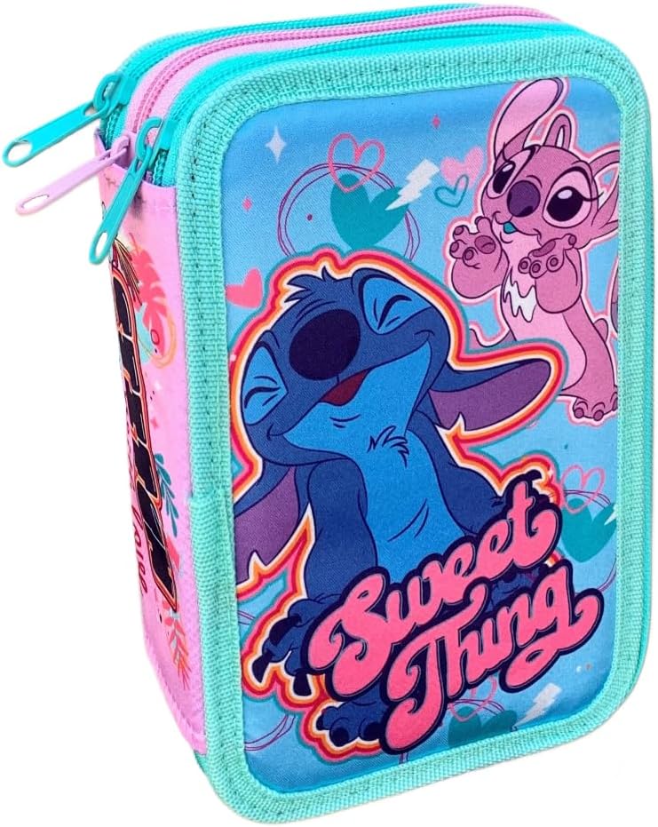 Bluey Federmäppchen Mit Stiften - 3 Fächer Mit Komplettem Zeichenset