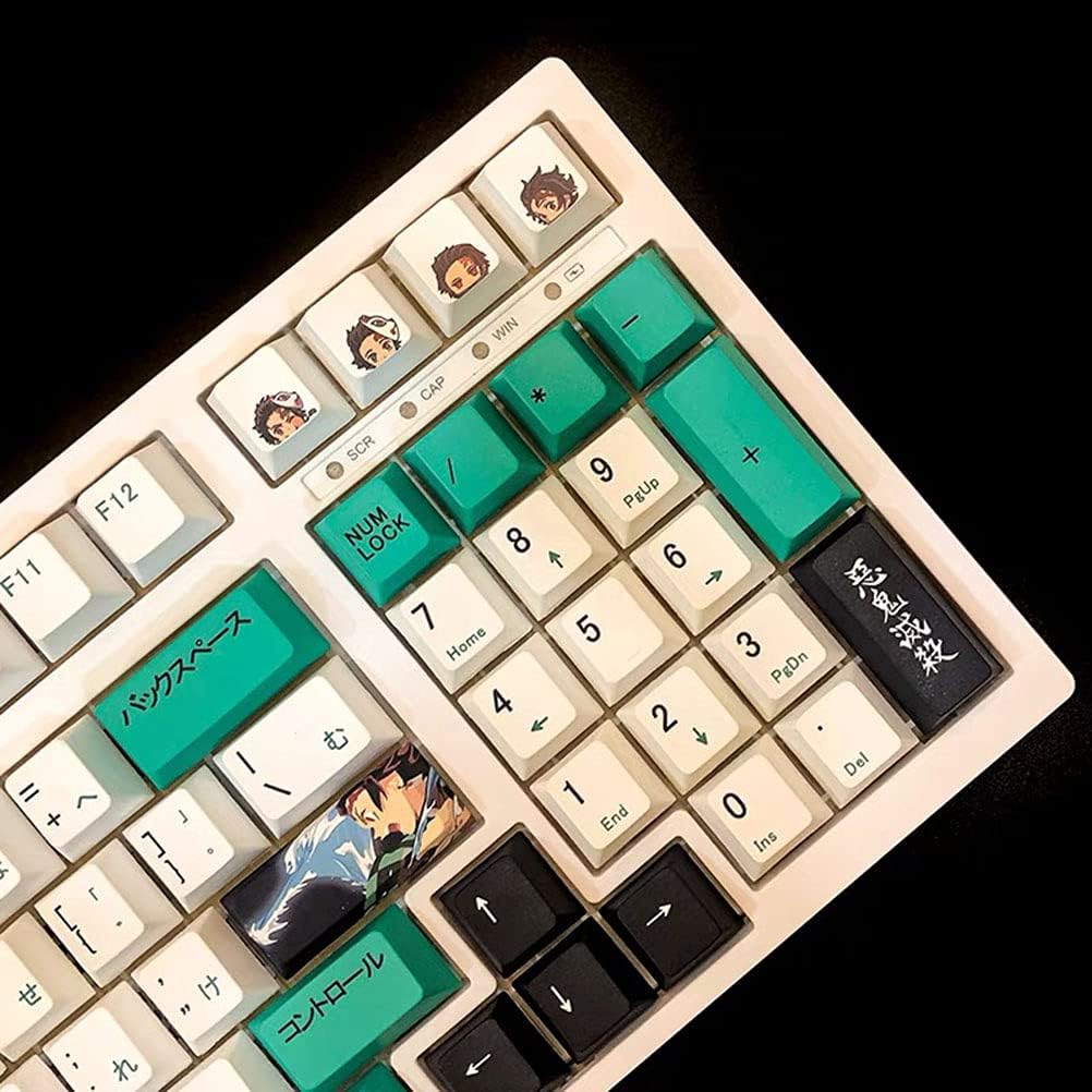 Demon Slayer Anime Custom Gaming Keycaps PBT Keycap for Mechanical Gaming Keyboards with Key Puller image 4