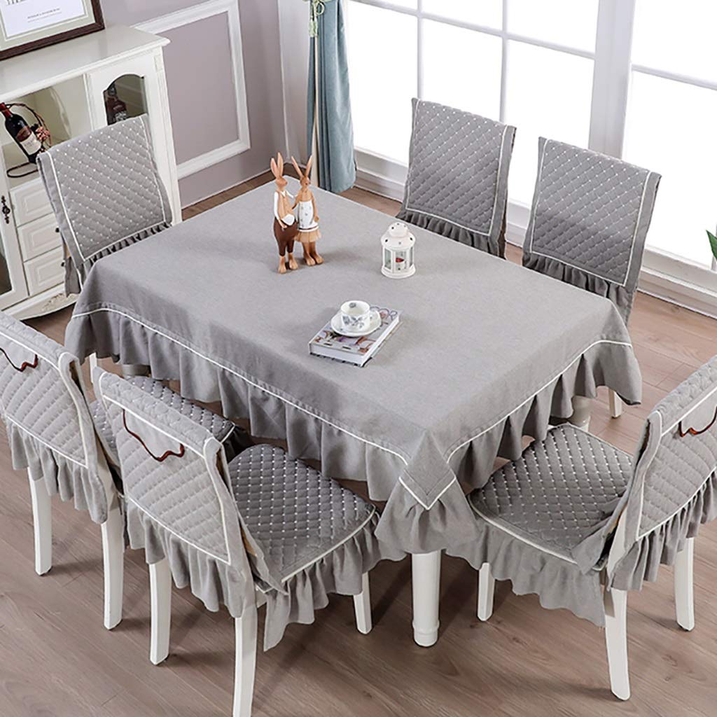 Nappe rectangulaire 100% coton style vichy en lin de qualité supérieure