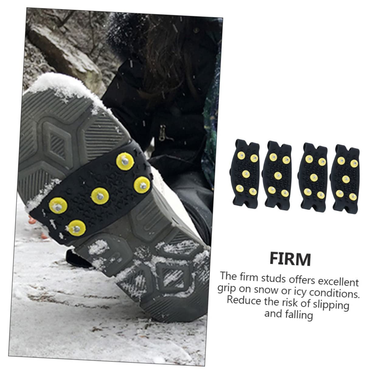 2 Paia Ramponi Antiscivolo per Scarpe Ramponi da Ghiaccio per Alpinismo Copriscarpe da Alpinismo per Arrampicata per Ragazzo Ragazza Ragazza per Esterni