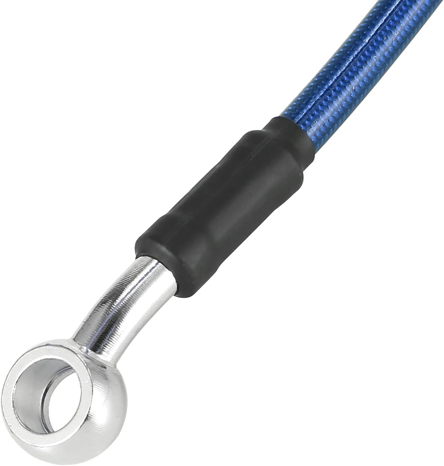 オートバイホース ユニバーサル 40cm オートバイ ブレーキ クラッチ オイルホース ラインパイプ ブルー 油圧強化 ステンレスス