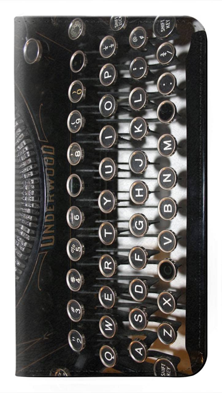 Housse Samsung Galaxy A36 en cuir premium style Typewriter finitions main