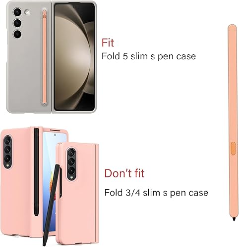 Miniatura 8 de Galaxy Z Fold 5 S Pen para Samsung Galaxy Z Fold5 Stylus Pen y Z Fold 5 S Pen Fold Edition sin Bluetooth + 2 puntas (naranja)