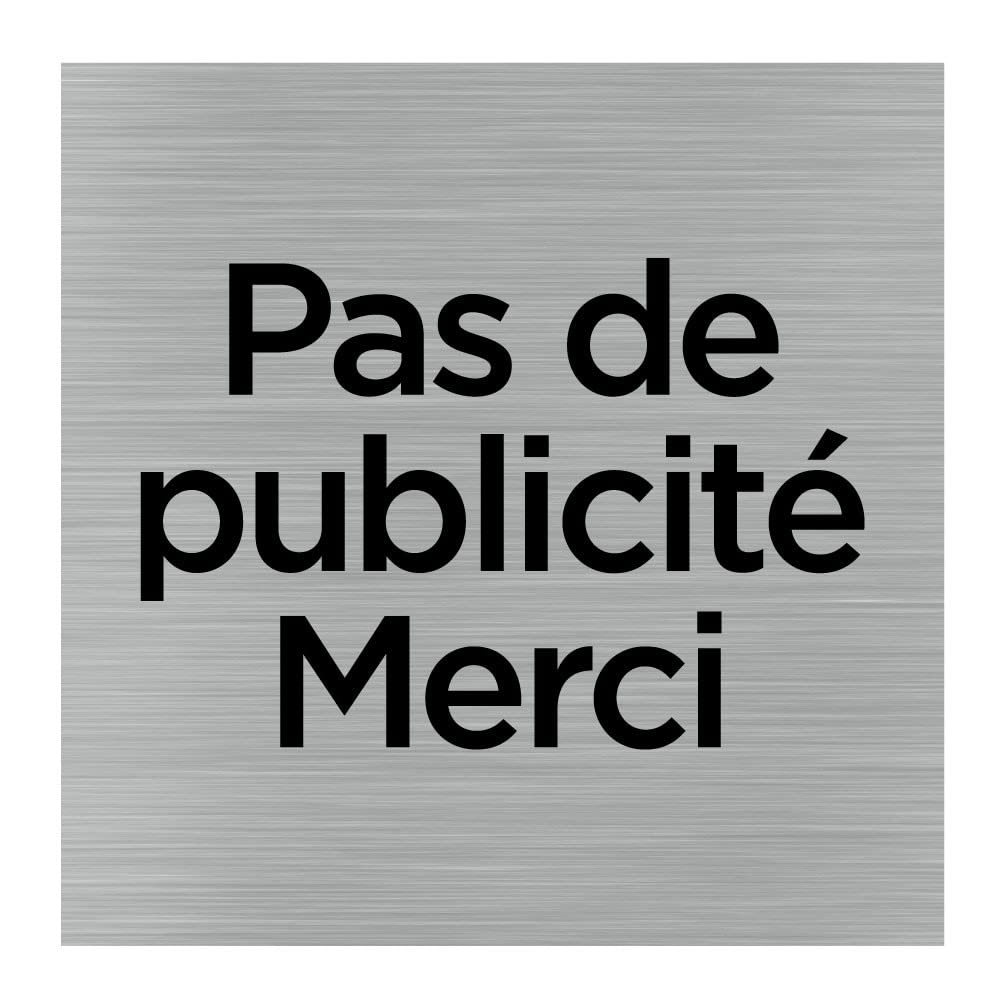 Plaque De Porte 'Privé' Aluminium Brossé - 150x150 Mm - Signalétique Intérieur/Extérieur - Fabriqué En France