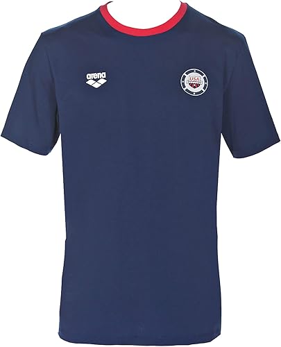 ARENA Camiseta unisex del equipo nacional de natación oficial estándar de EE. UU