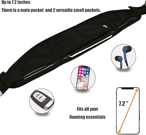 Miniatura 5 de Cinturón para correr, soporte para teléfono para correr, Negro -, Cinturón de running para teléfono