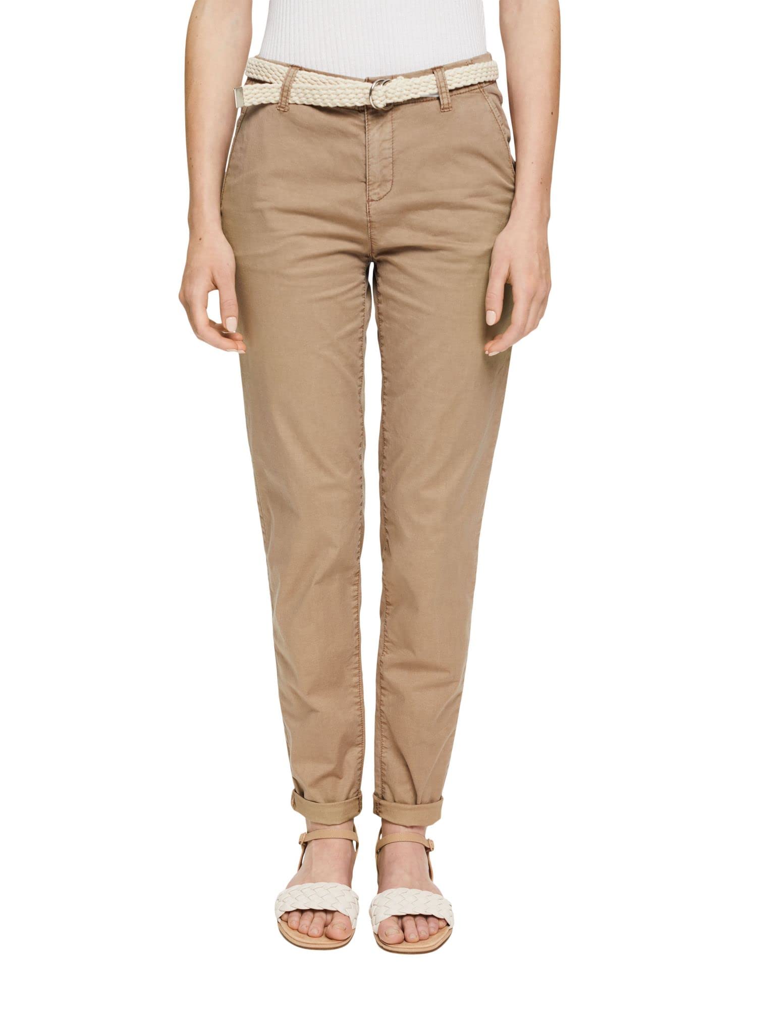 ESPRIT Women's 992ee1b301 Pants, 240/Taupe, 32W 34L UK