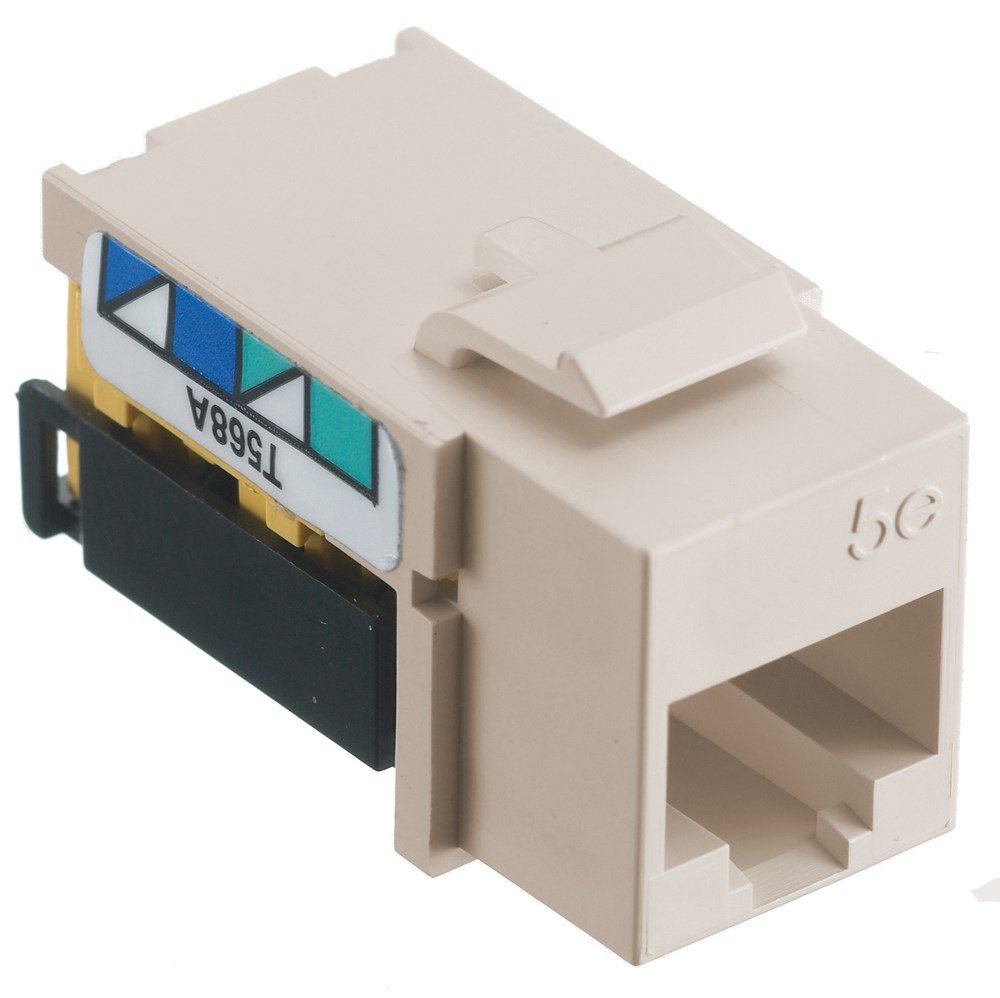 NetSelect Modular Voice/Data Jack Category 5e Light Almond NetSelect Modular Voice/Data Jack Category 5e Light Almond