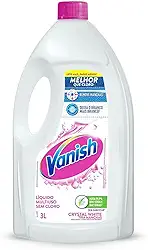 Vanish Tira Manchas Líquido Crystal White 3L Para Roupas Brancas