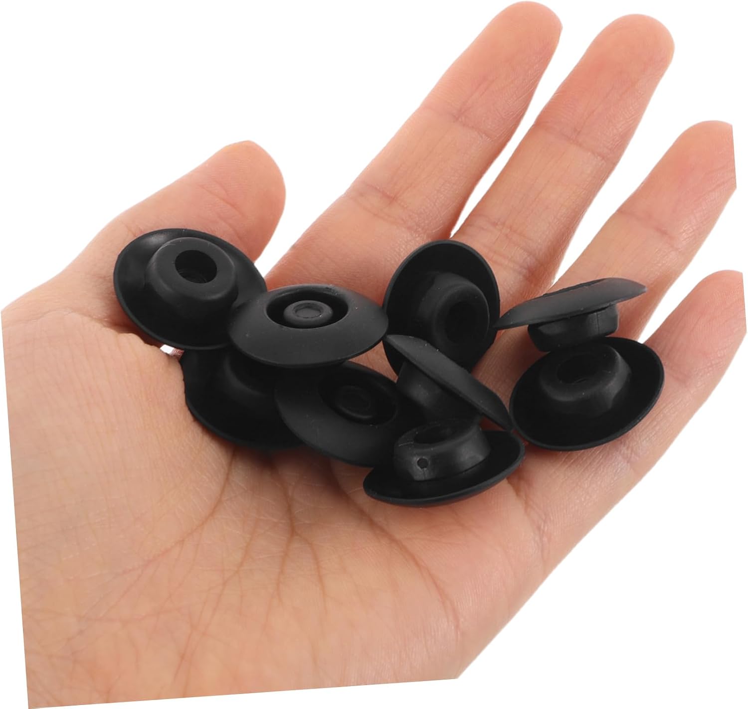 12pcs Rubber Solid Plug Auto Plugs Sealing Caps for Car Doors Chassis Side Skirts Dustproof