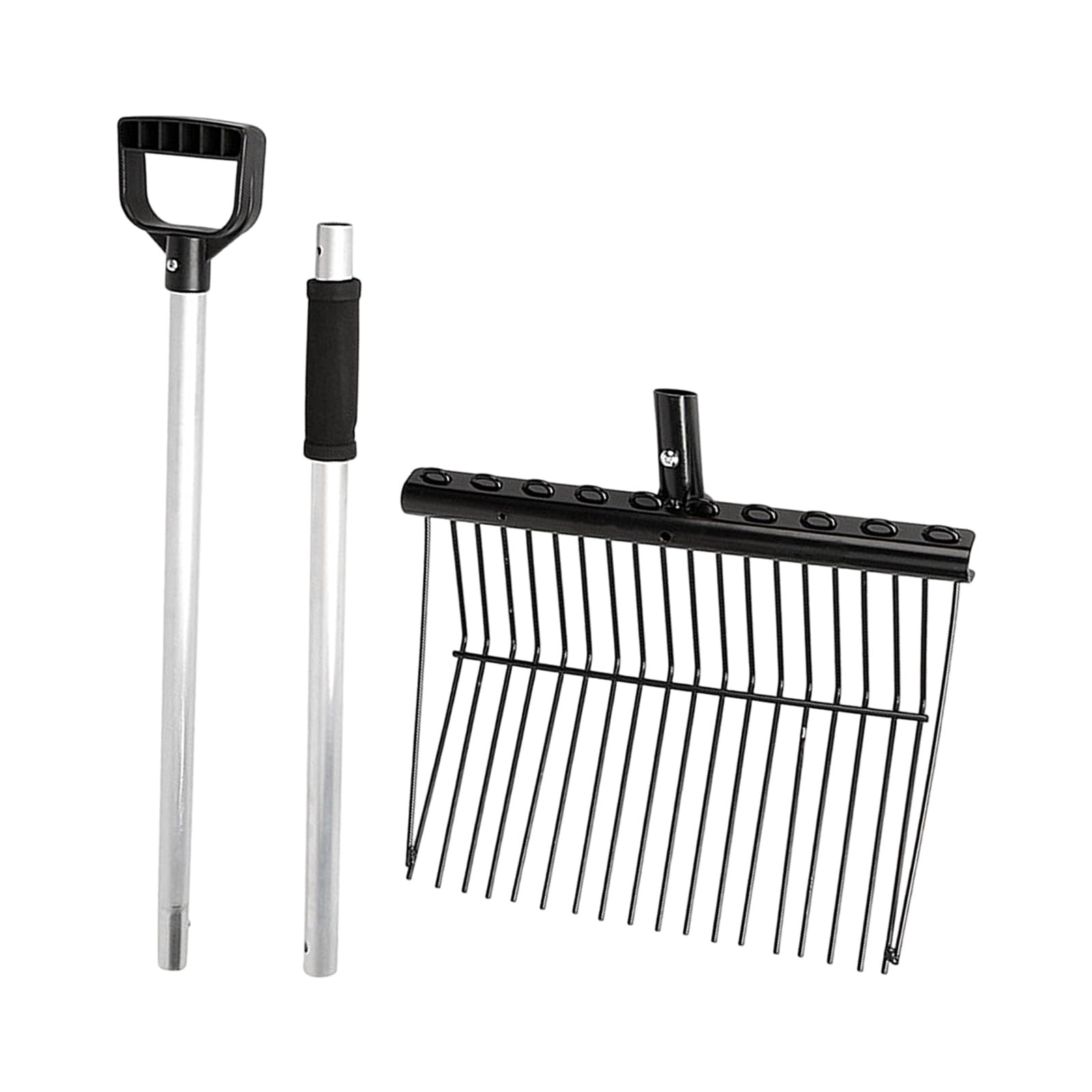QIAOLIDA Heavy Duty Metal Manures Fork Horse Pitchforks Tool Metal Horse Manures Rakes For Horses Stable