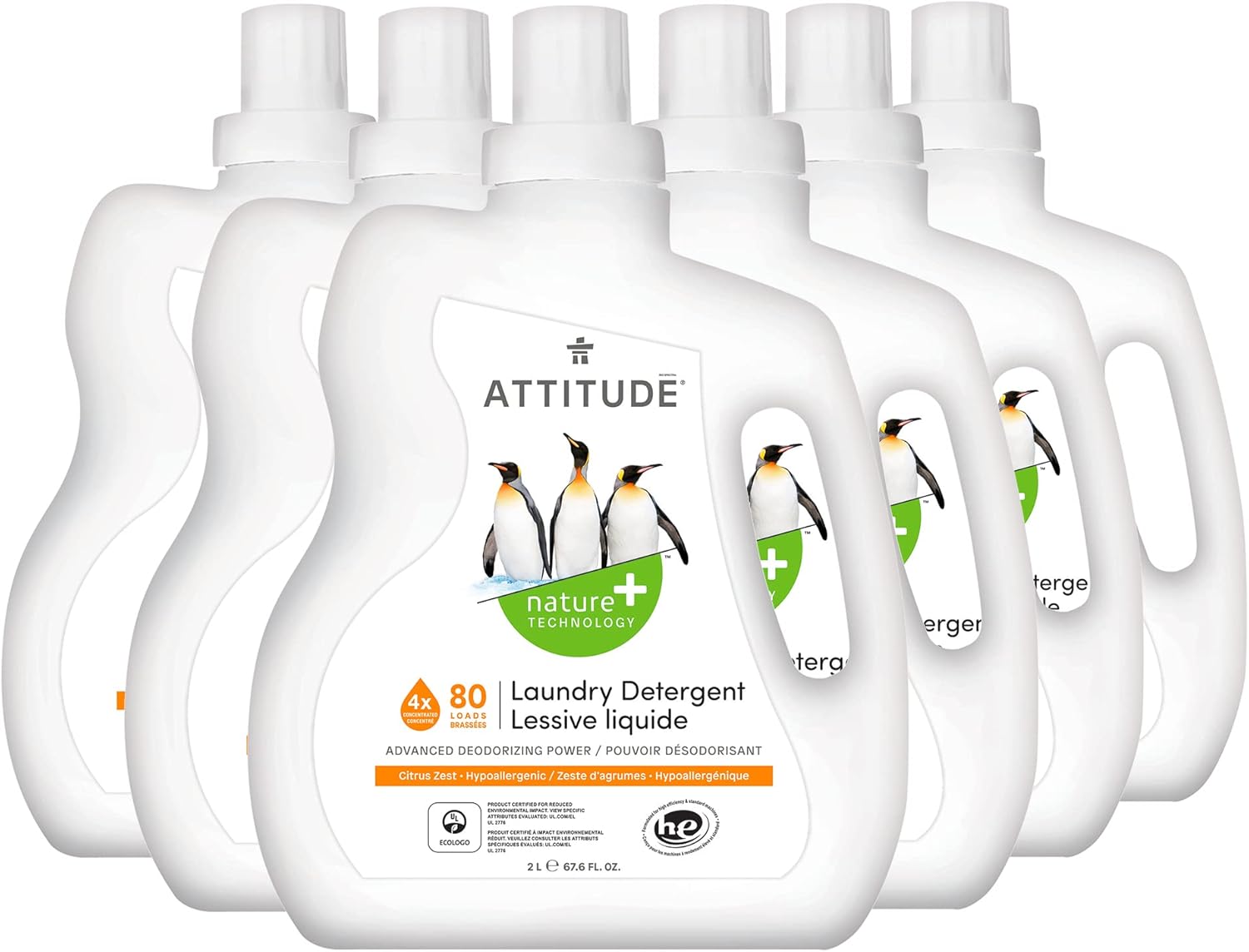 ATTITUDE Liquid Laundry Detergent, EWG Verified Laundry