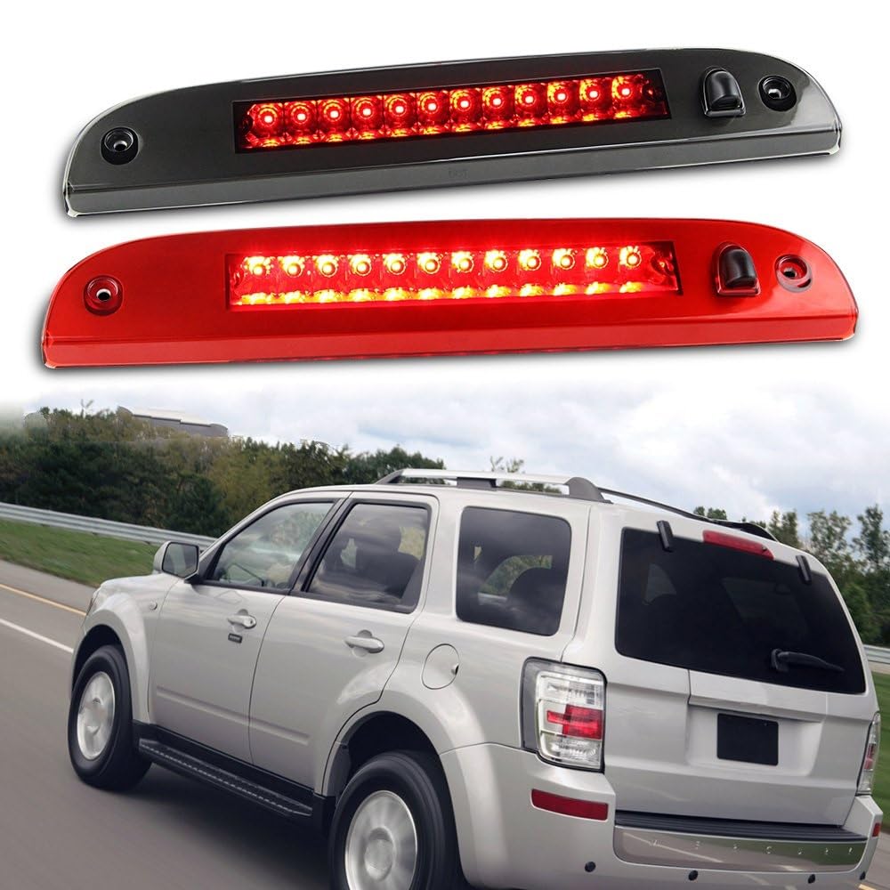3e remlicht Voor Ford Voor Explorer Sport Voor Trac 2007 2008 2009 2010 7L3Z13A613B LED Derde Remlichtlamp 3rd Brake Stop licht (Color : RED Lens