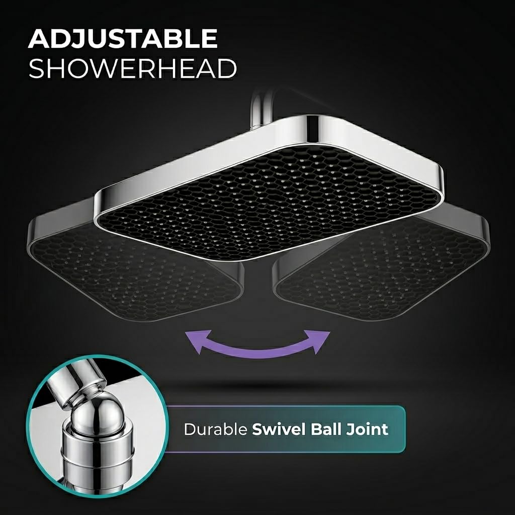 Backline Rainfall Shower Head - Wide Spray, Chrome -6 Backline Rainfall Shower Head - Wide Spray, Chrome -6