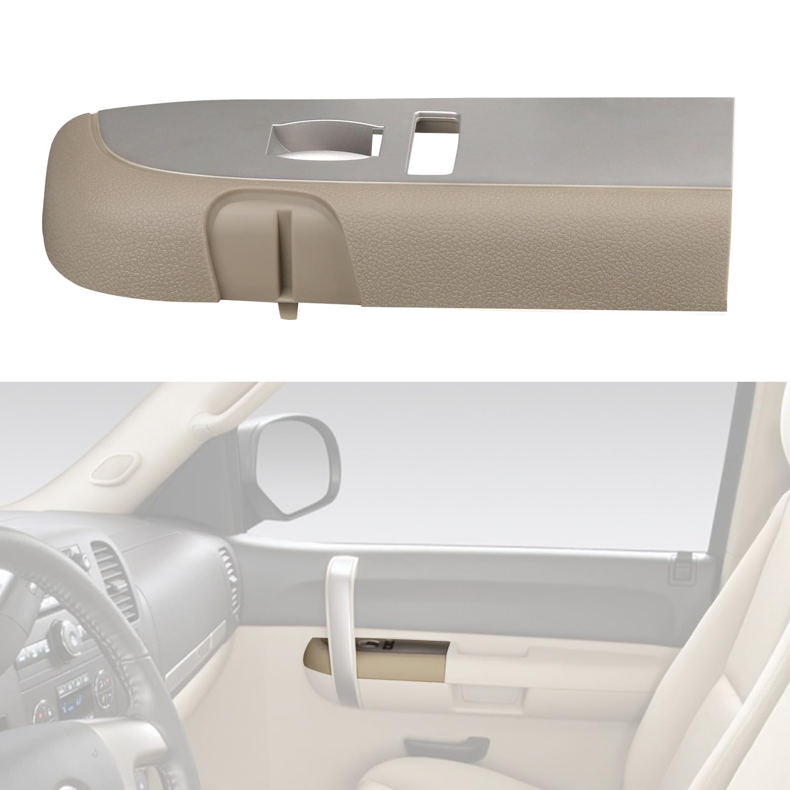 Window Control Switch Bezel Cover For Driver & Passenger Door Panel Compatible Chevy Silverado Gmc Sierra 1500 2500 Hd 3500 Door Switch Panel 2004 2007 890