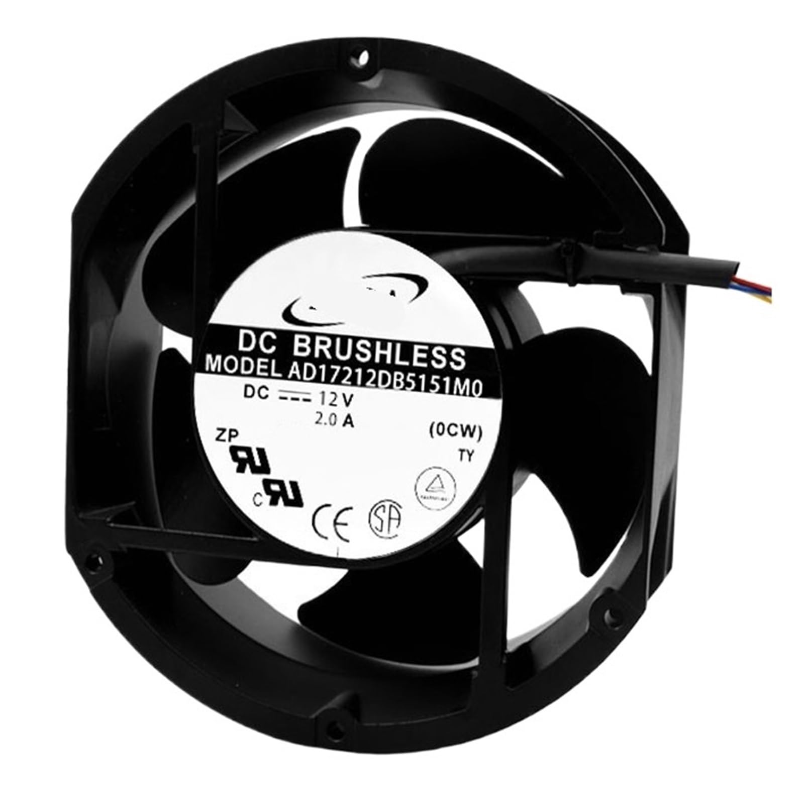 Lzikkgki One Color Ad17212db5151m0 12V 2.0A 17251 172 * 172 * 51Mm Cooling Fan
