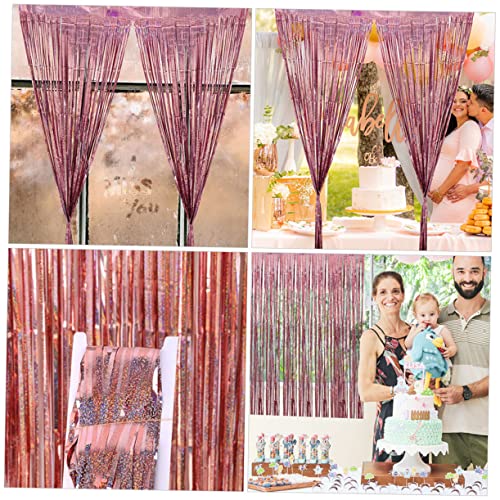 jojofuny 6 Peças Cortina De Chuva Adereços De Casamento Cortinas Com Franjas Decoração De Casamento