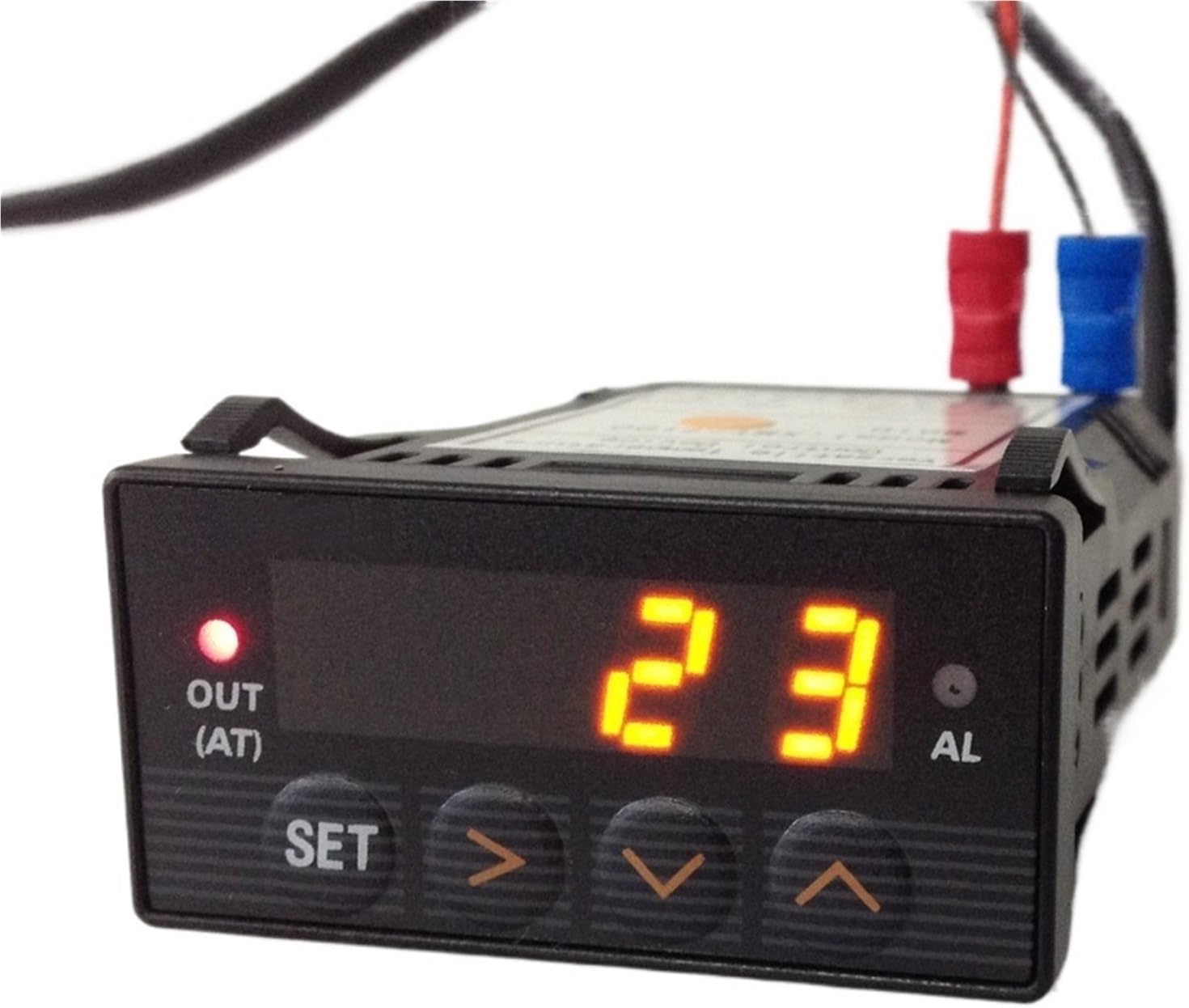 XMT7100 DC24V PID Temperature Controller Intelligent Thermostat Digital Display Industrial Usage 1300C with Alarm Output(Red24V)