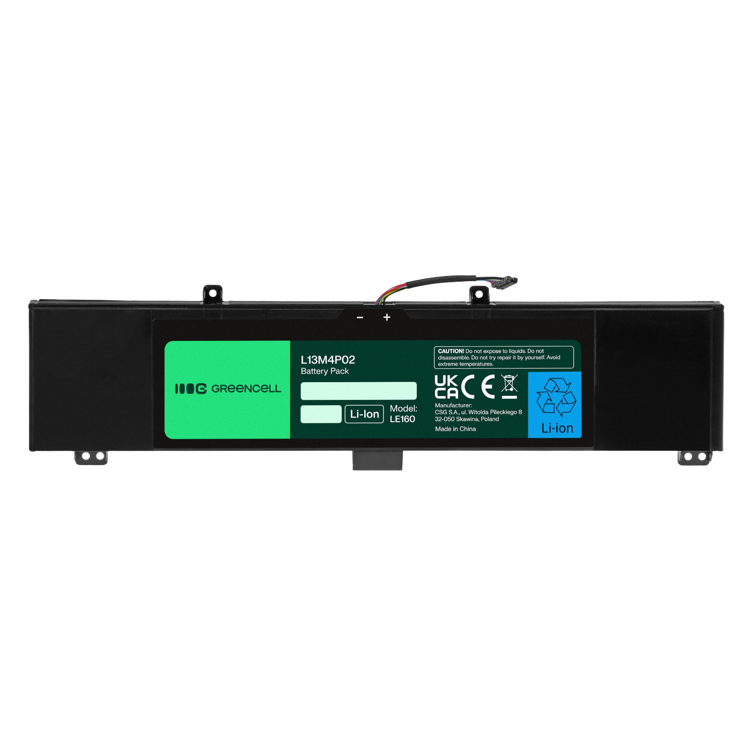 Green Cell Bateria L13M4P02 L13L4P02 L13N4P02 do Laptopa Lenovo Y50 Y50-70 Y70 Y70-70 (6400mAh 7.4V)