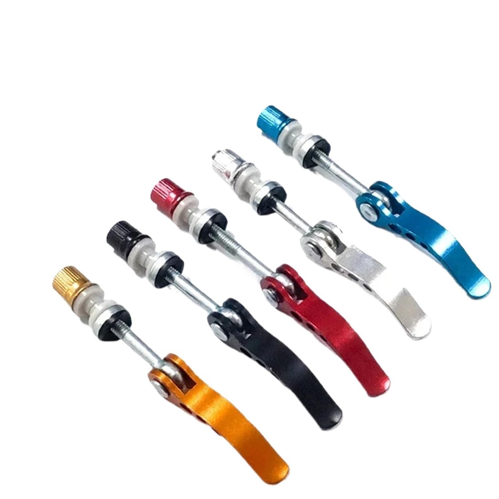 Vite a sgancio rapido per morsetto sedile 3/5 Pezzi Mountain Bike Tool MTB Bicicletta Tubo Sella Morsetto Vite Leva Di Sgancio Rapido Ciclismo Bici Da Strada Universale(5pcs black)