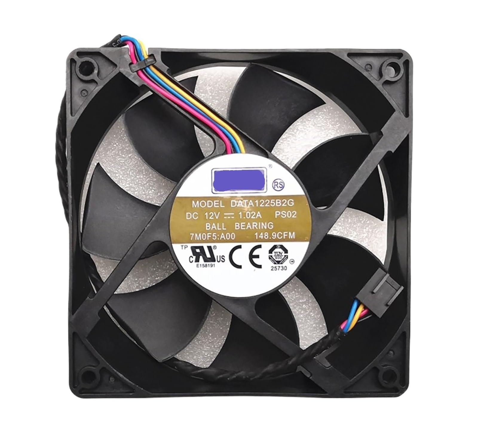 Ventilateur 12025 12V 1.02A DATA1225B2G pour boîtier PC et refroidissement châssis