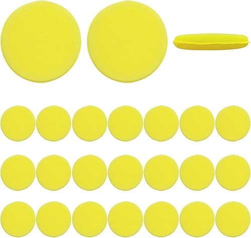 Miniatura 7 de Ziciner 12 almohadillas aplicadoras de cera de espuma para automóvil, esponjas de limpieza suaves para detalles de automóvil, pulido de cera de
