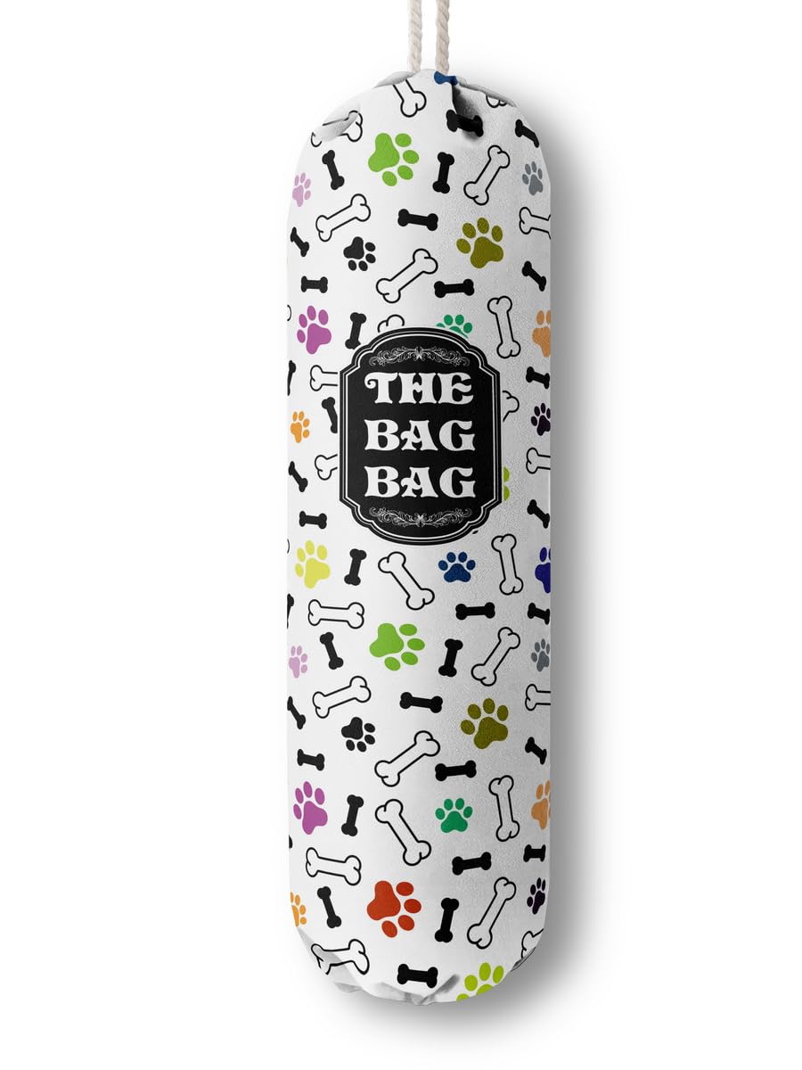 Grocery Bags Holder Organizer For Shopping Bags, Wall Mount Plastic Bags Storage Container Dispensers, Pet Lovers Home Kitchen Bags, The Bag Bag