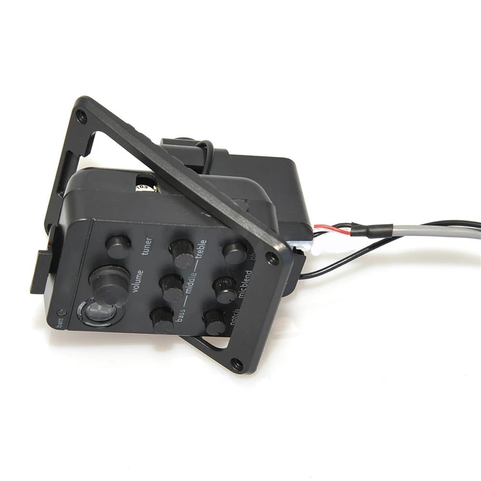 Kit pickup per chitarra acustica 10 Pezzi Migliori 4 Bande Chitarra Acustica Pickup Preamplificatore Equalizzatore Con Microfono Accordatore Piezoelettrico Endpin Jack(301)