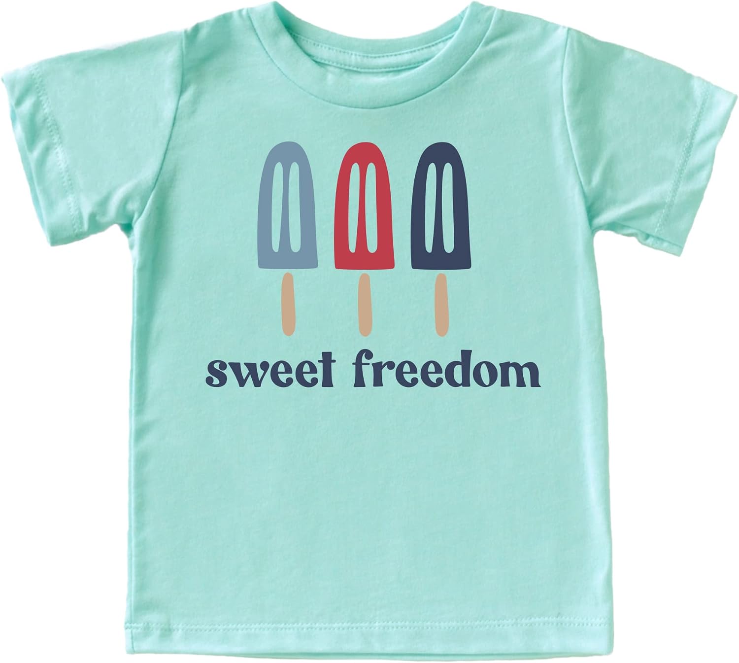 Olive Loves Apple Sweet Freedom Popsicle 4th of July Baby and Toddler Youth Girls Shirts
