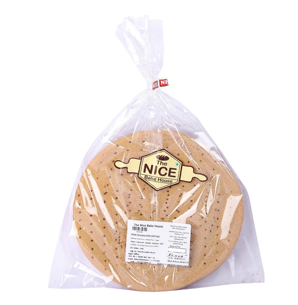 The Nice Bake House Thin Crust Wheat Pizza Base Bread (2pc) (B0CGMDHV8R) Amazon Price History, Amazon Price Tracker