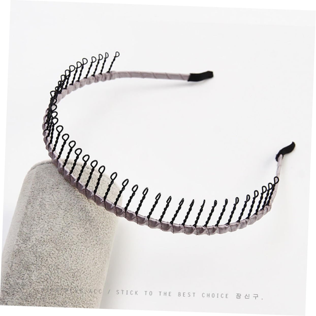 7piezas Diadema Antideslizante de Metal Dientes Largos Accesorio Cabello para Deportes y Maquillaje Banda Cabello Versátil Color Aleatorio