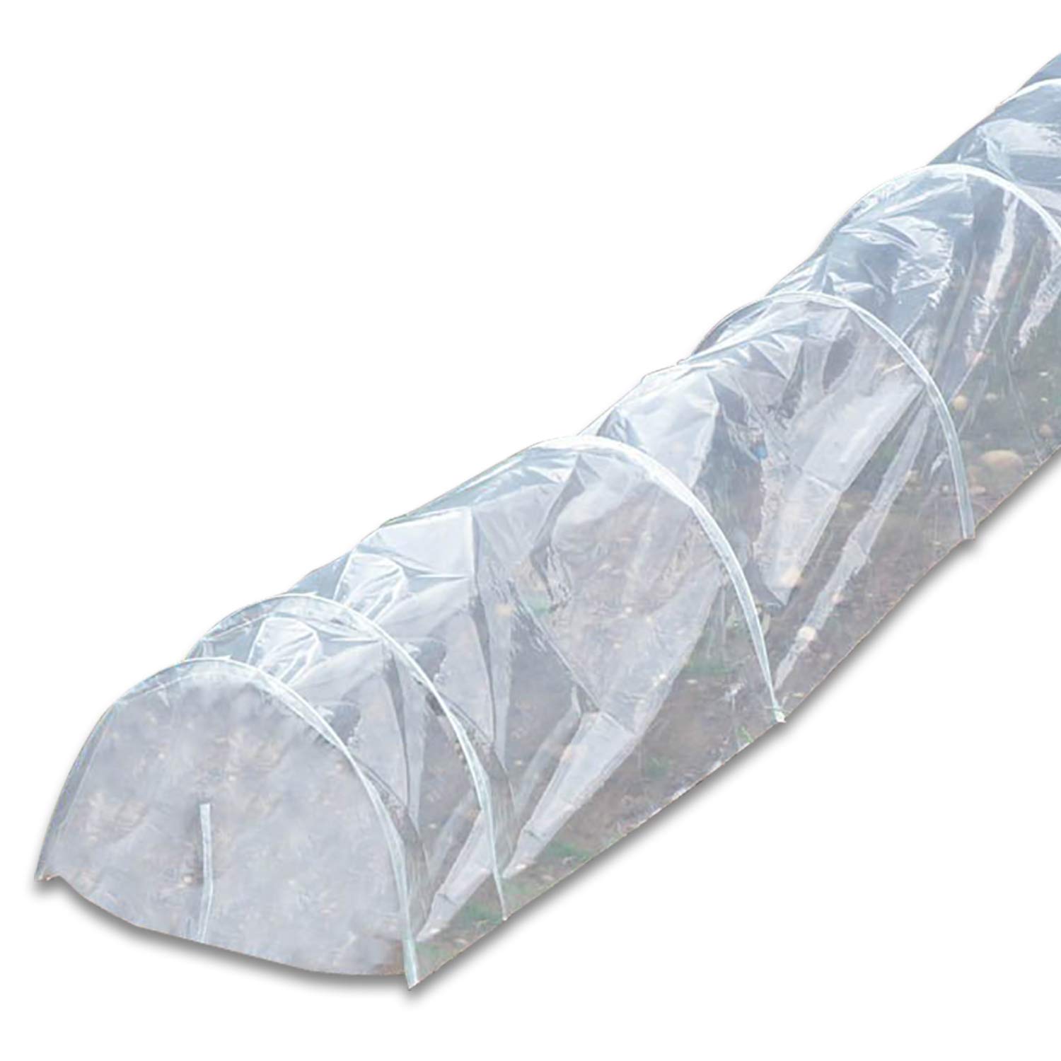 Simply DirectSet of 6 Durable Poly Grow Tunnel - Create a Microclimate for Optimal Growth, Effortless Setup, Bundle Deals - Versatile Garden and Allotment Protection - 305cm x 47cm x 47cm