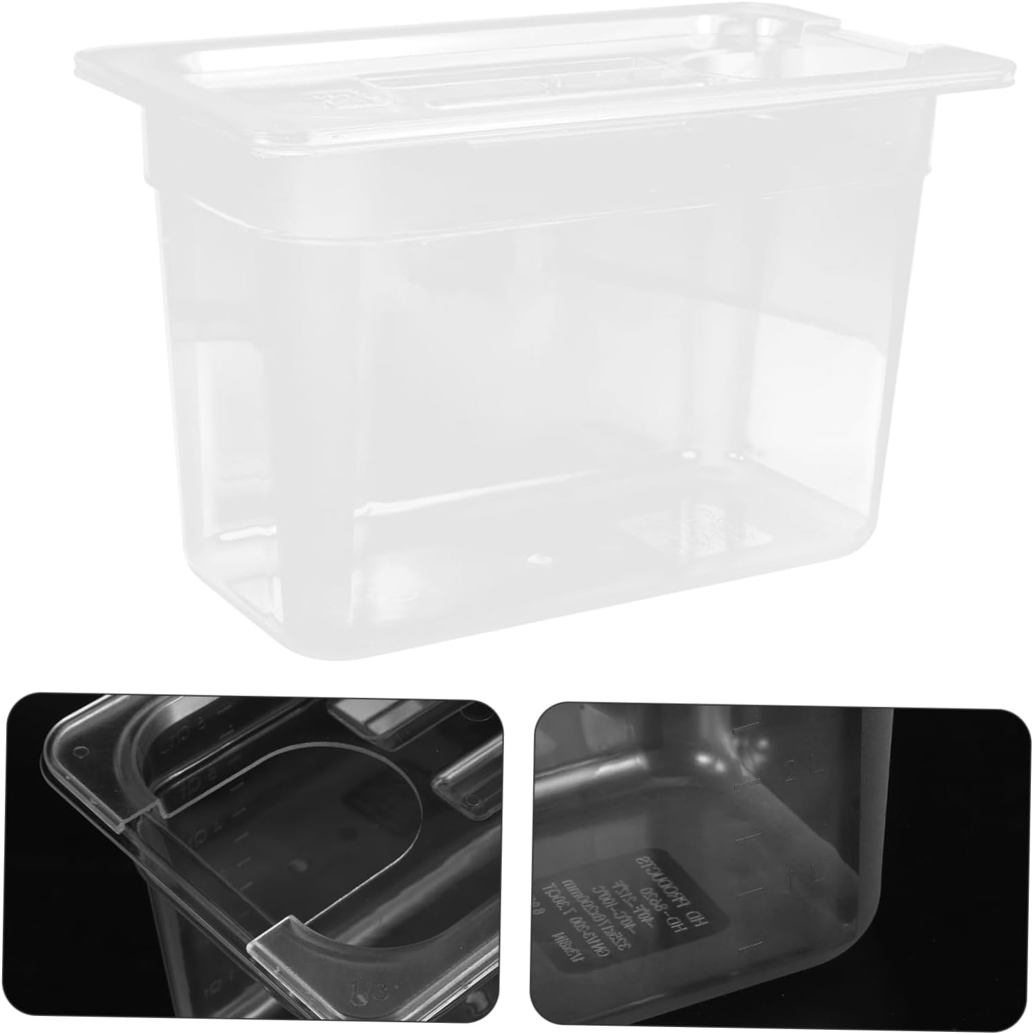 1Pc Convenient Slow Cooker Container Transparent Multipurpose Storage Case Kitchen Slow Cooker Holder for Sous Vide Cooking Easy to Clean and Maintain