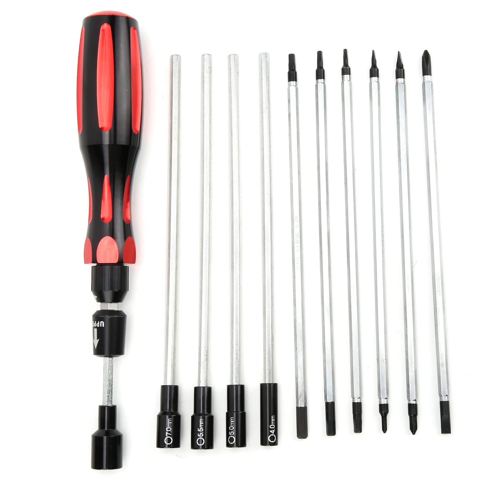 Kit di attrezzi RC professionale Set di cacciaviti in acciaio resistente con custodia per auto telecomandate Elicotteri Droni Set completo di strumenti di manutenzione per